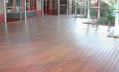 Aussie Coat on decking area