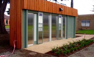 Aussie Clear on Logan reserve toilet block